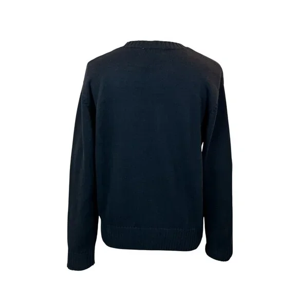 Lauren Ralph Lauren Cotton Knit Sweater Embroidered Sailboat Design Womens Large - Picture 6 of 10